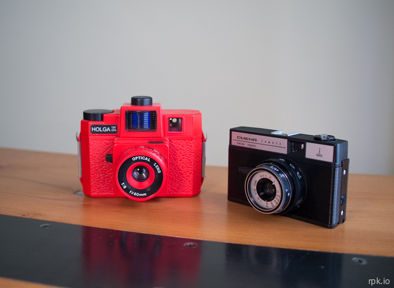Holga 120CFN (6x6), Smena Symbol 35mm